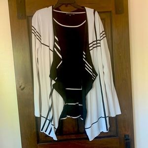 Preston & York cardigan/sleeveless sweater set